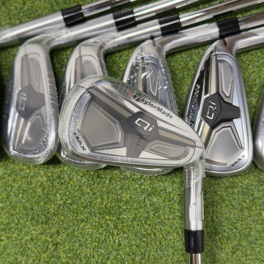 TaylorMade Qi Max Iron Set 5-PW/ AW Right Handed Stiff Flex •New•