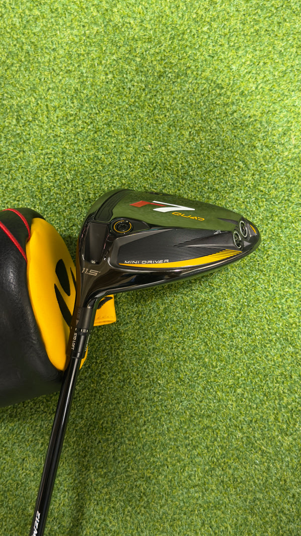 •LH• TaylorMade R7 Quad Mini Driver Left Handed Regular Flex