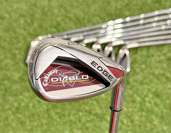 Callaway Diablo Edge Iron Set RH, 4-PW-AW, Uniflex Shafts, Clean Set