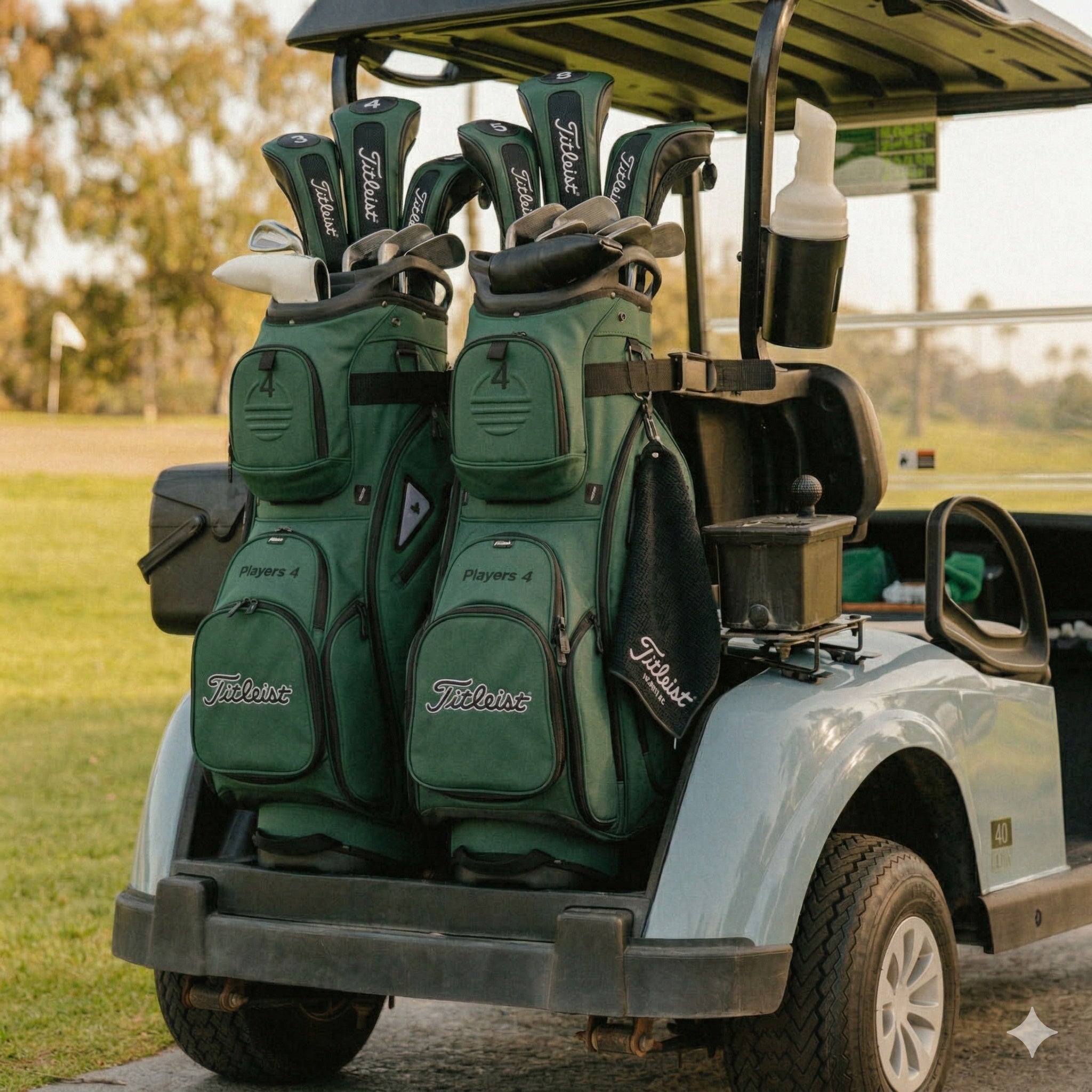 Golf bag in cart